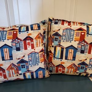 Beach Club Pillow with Flange